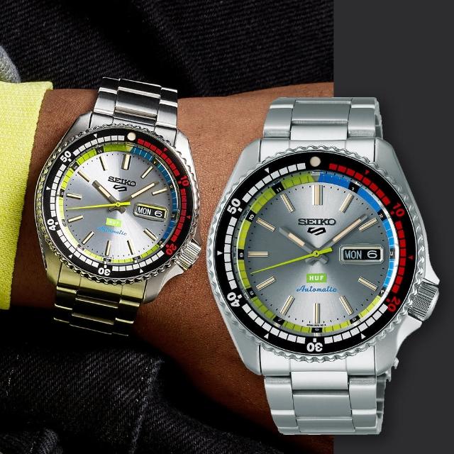 【SEIKO 精工】5 Sports HUF 潮牌聯名限量版機械錶 手錶-42.5mm 618年中慶 推薦(SRPL33K1/4R36-16J0N)