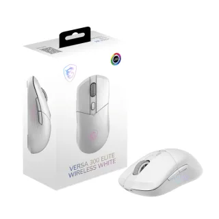 【MSI 微星】VERSA 300 ELITE W WHITE電競無線滑鼠
