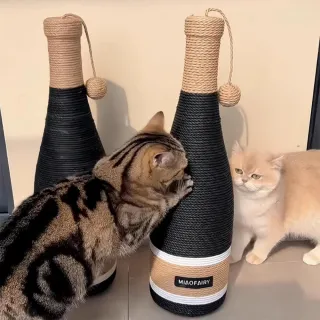 【PETDOS 派多斯】紅酒瓶貓抓柱(耐抓耐磨 肆意抓玩 穩固耐用 不掉屑)