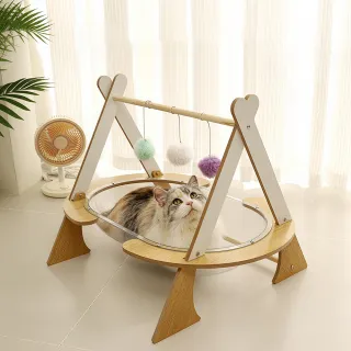 【PETDOS 派多斯】太空艙貓爬架-搖籃款(穩固耐用 可做吊床 安全承重)