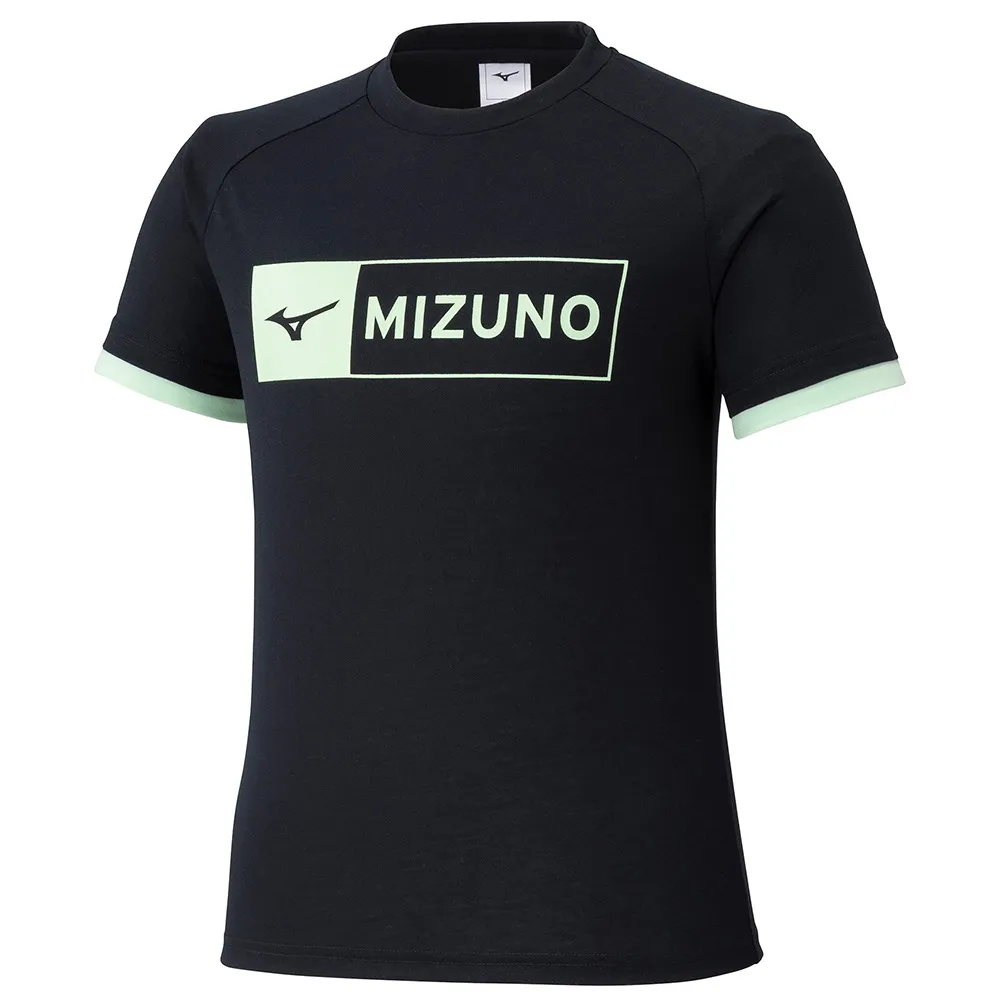 【MIZUNO 美津濃】短袖上衣 童裝 大童 男女童 吸濕排汗 Jr 黑 32JAC42509