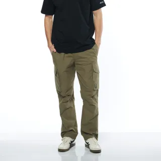 【JEEP】男裝 抽繩酷帥多口袋工裝長褲(綠色)