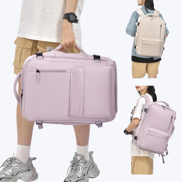 【BONum 博紐】雙11 行旅者大容量筆電後背包附鞋袋(鞋袋 全開口 出差 旅行 登機箱固定)