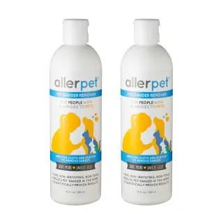 【allerpet 艾露沛】小寵用淨屑理膚水 兩入(特寵清潔 防敏感 除屑除臭 髮膚清潔保養)