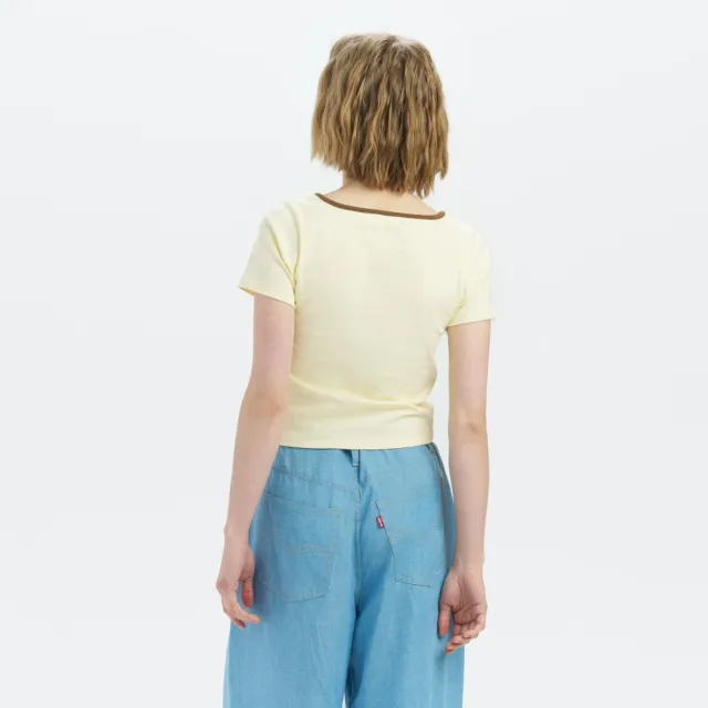 【LEVIS】女款 U領短T 短袖 合身版型 上衣 熱賣單品 003SM-0000