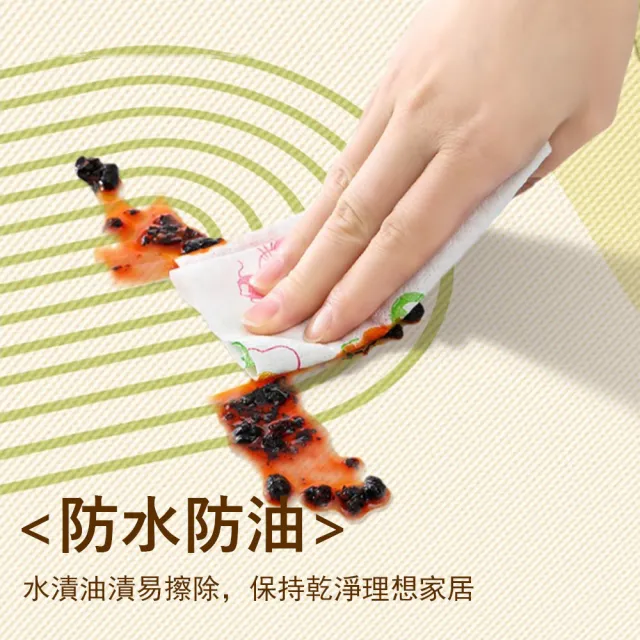 【Sager】小清新免洗防水防油桌布 隔熱防燙餐桌墊 防滑桌墊 家用茶几台布 桌巾(140*180cm)