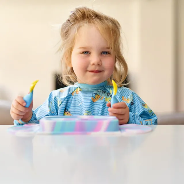 【英國BiBADO】防水嬰兒圍兜 長袖款 吃飯圍兜 防髒耐污(多款可選 副食品 自主進食 畫畫衣)