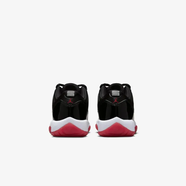 【NIKE 耐吉】休閒鞋 Air Jordan 11 Low Bred GS 2025 經典回歸 黑白紅 女鞋 大童 FV5121-006