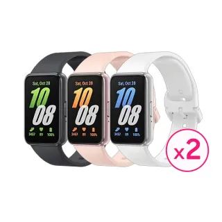 2入組★【SAMSUNG 三星】Galaxy Fit3 健康智慧手環 R390(不支援 IOS 系統)