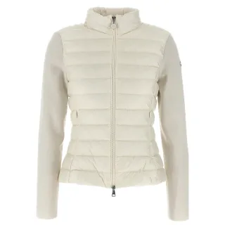 【MONCLER】女款 前襟羽絨羊毛拼接外套-象牙白色(2號USA-M、3號USA-L)