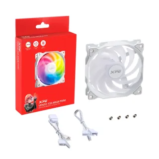 【XPG】威剛 VENTO 120 ARGB PWM 機殼風扇(白色)