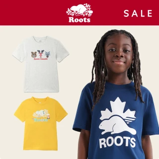 【Roots】大童款-精選Roots 經典海狸圖案短袖T恤(多款可選)