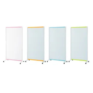 【PLUS 普樂士】亮彩雙面屏風白板 876x1643mm