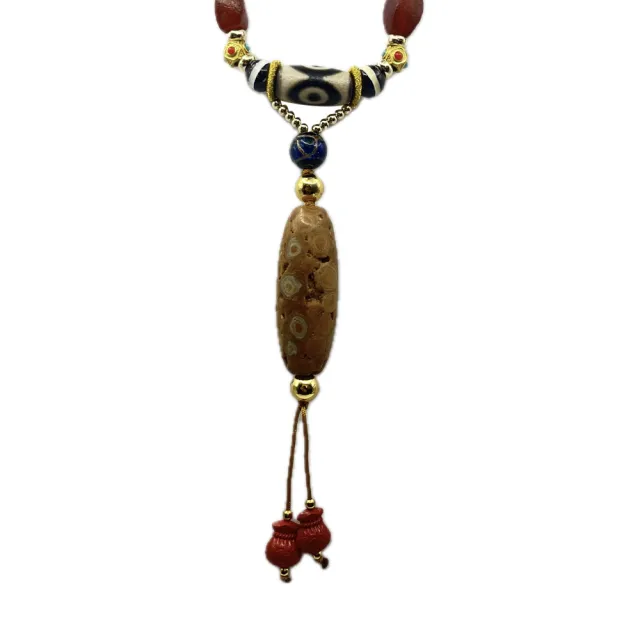 【藏古祥館】龍宮舍利天珠C0020(龍宮舍利 天珠 吉祥 平安)