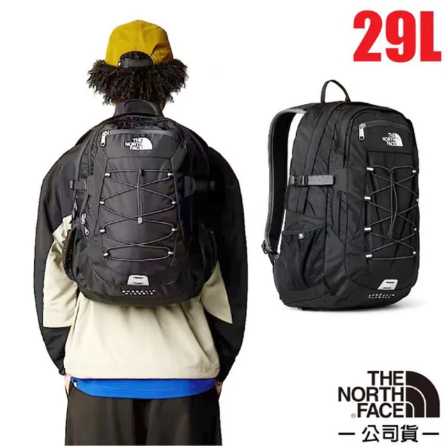 【The North Face】Borealis Classic 抗撕裂多功能後背包29L.通勤休閒包(CF9C-4GZ 黑瀝灰)