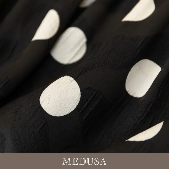 【MEDUSA 曼度莎】現貨-法式波點紋理長裙（M-XL）｜休閒裙 女長裙 夏季穿搭(601-5030C)