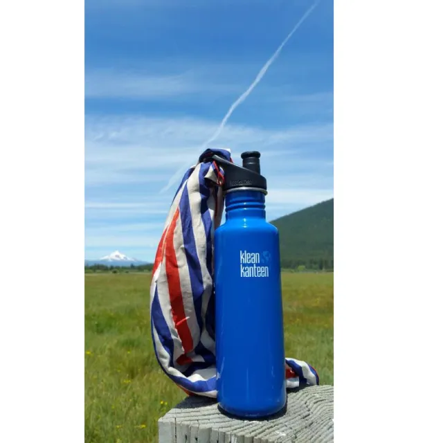 【Klean Kanteen】經典不鏽鋼冷水杯(800ml 附運動帽防塵罩)