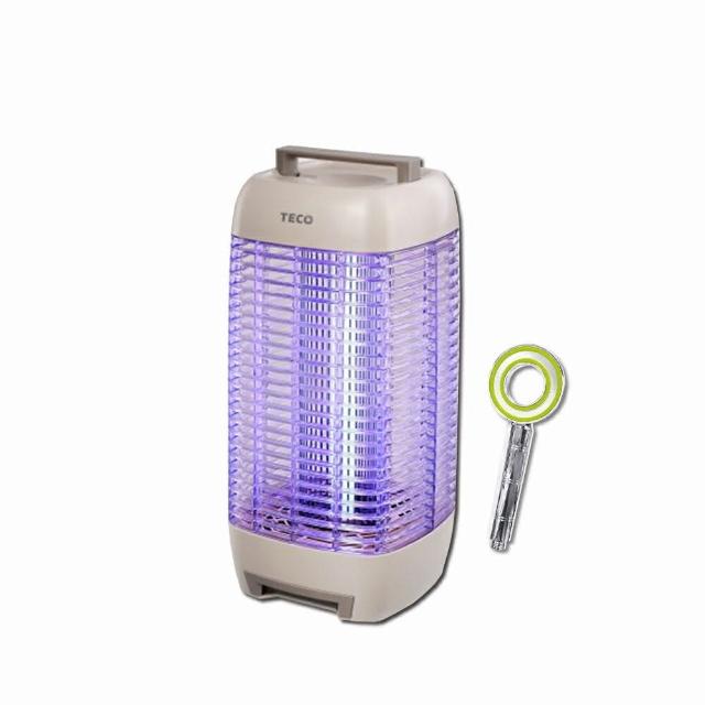 【TECO】滅蚊高手TECO 東元電擊式10W捕蚊燈 XYFYK107(贈送QSPA甜甜圈省水標章增壓蓮蓬頭QP-188)