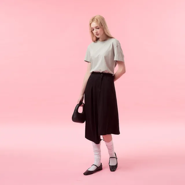 【ICHE 衣哲】Cop.Copine法式假兩件3D立體剪裁異素材拼接不規則造型洋裝