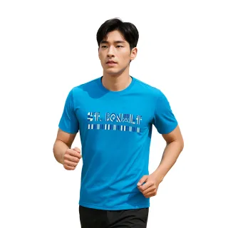 【St.Bonalt 聖伯納】圖騰涼感速乾V領T恤│男女款 7173 7176(吸濕 排汗 速乾 透氣 涼感  短袖 運動)