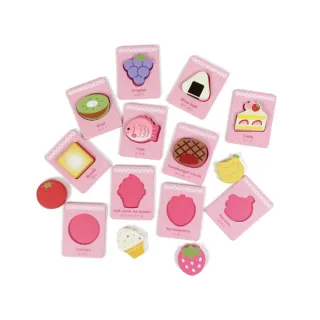 【Mother garden】木製玩具 食物造型配對組(家家酒玩具第一品牌)