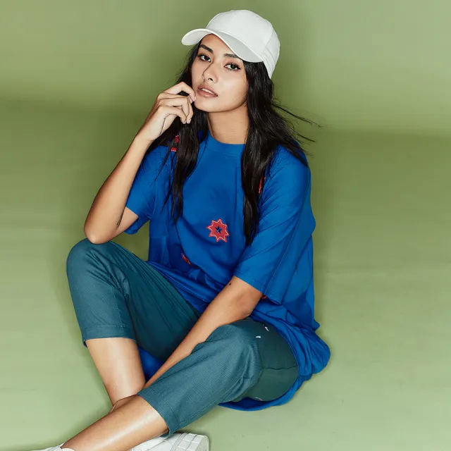 【ICHE 衣哲】Cop.Copine 星漾自由．空氣感繭型造型長版上衣洋裝(兩穿-兩色)