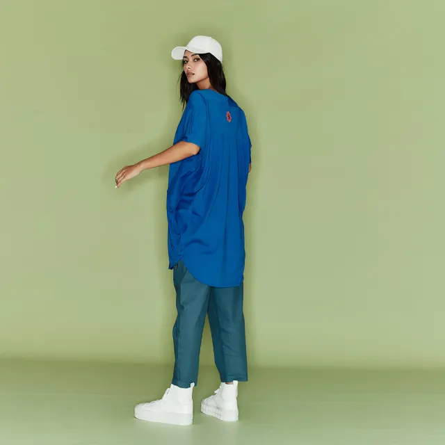 【ICHE 衣哲】Cop.Copine 星漾自由．空氣感繭型造型長版上衣洋裝(兩穿-兩色)