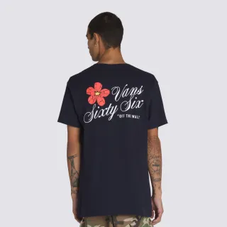 【VANS 官方旗艦】Cracked Flower 男女款深藍色短袖T恤