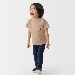 【MUJI 無印良品】幼兒容易穿脫天竺刺繡口袋短袖T恤(共6色)