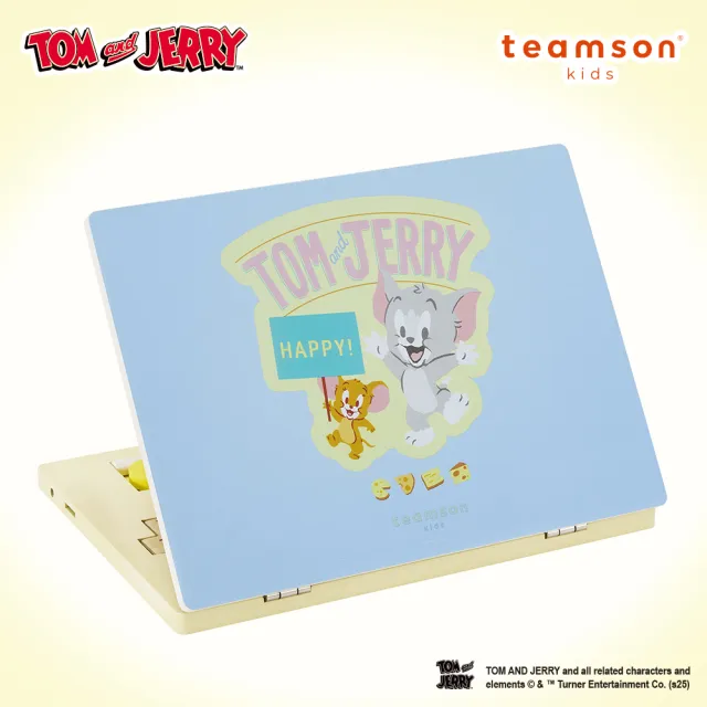 【Teamson】Tom and Jerry 木製磁吸筆記型電腦豪華辦公組(專屬孩童的筆記電腦)