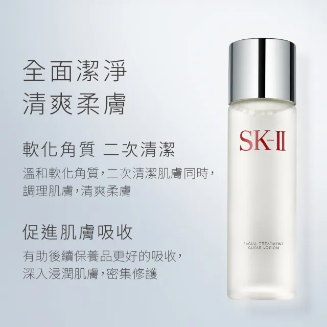 【SK-II官方直營】亮采雙重禮盒組(亮采化粧水230ml+160ml/保濕化妝水套組/母親節送禮)