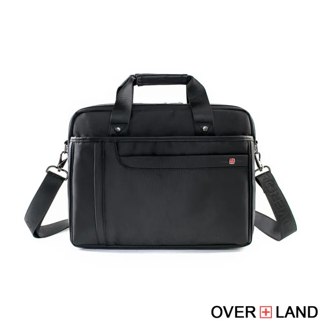 【OverLand】美式十字軍 - 素面經典造型公事包/電腦包/手提包(5794)