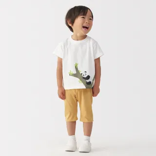 【MUJI 無印良品】幼兒容易穿脫天竺印花短袖T恤(共5色)