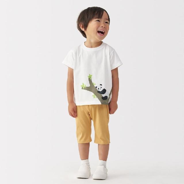【MUJI 無印良品】幼兒容易穿脫天竺印花短袖T恤(共5色)