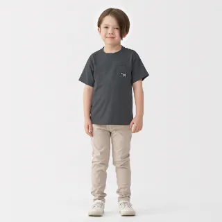 【MUJI 無印良品】兒童天竺刺繡口袋短袖T恤(共6色)