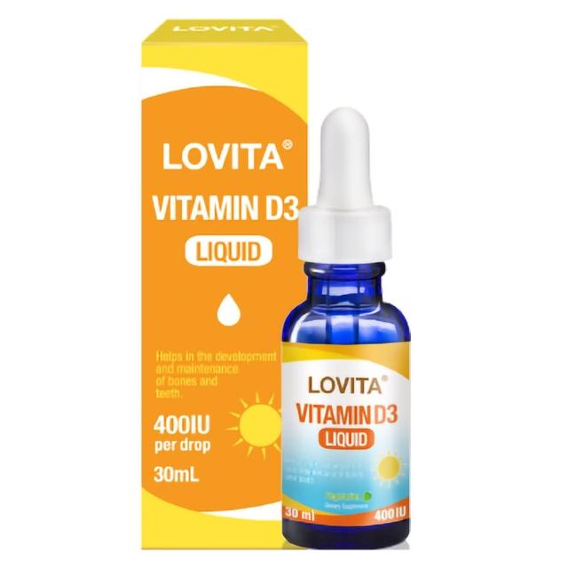 【LOVITA 愛維他】素食維他命D3滴液400IUx1000份(維生素 滴劑 全素)