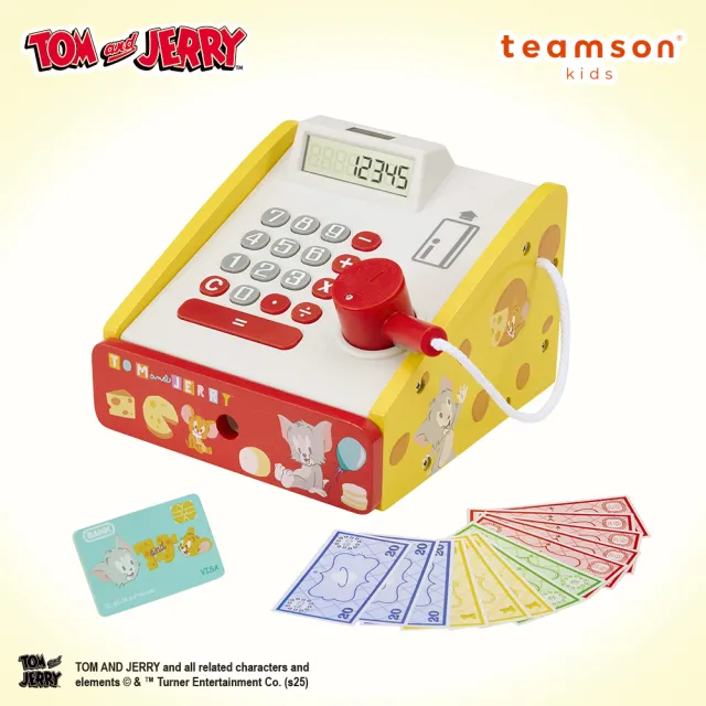 【Teamson】Tom and Jerry 小老闆木製聲光收銀機組