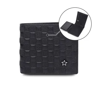 【MANDE RHODE 曼德羅德】真皮訂製方格紋短夾-內有上下隔層(86345)