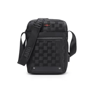 【OverLand】美式十字軍 - 直立格紋多層斜背包(5628)