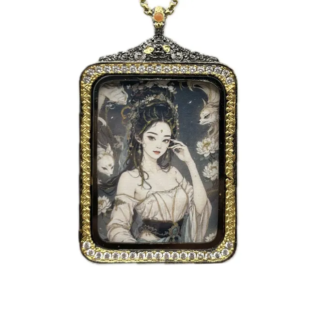 【藏古祥館】狐仙唐卡A0131(狐仙 唐卡 平安 吉祥 桃花)