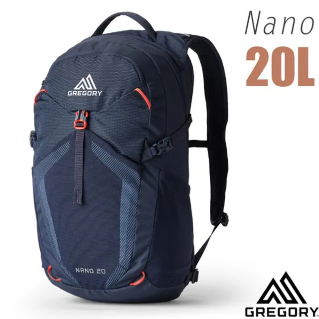 【Gregory】NANO 20L 多功能休閒後背包.雙肩背包.通勤上學書包.水袋背包(153058-8885 火花藍)