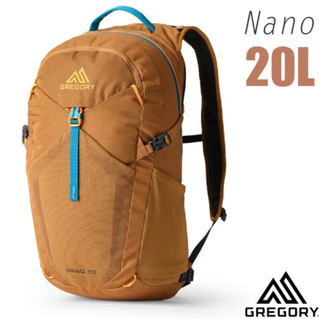 【Gregory】NANO 20L 多功能休閒後背包.雙肩背包.通勤上學書包.水袋背包(153058-A546 摩押褐)