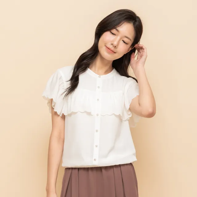 【perng yuh 芃諭名品】飄逸柔雅 連袖 雪紡上衣(2025 SS Collection|4A春夏新品上市)