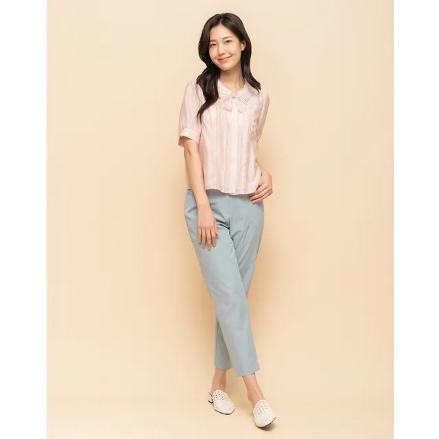 【perng yuh 芃諭名品】柔和日藍 錐形 九分褲(2025 SS Collection|4A春夏新品上市)
