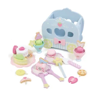 【Mother garden】木製玩具 公主風 緞帶甜點套組(家家酒玩具第一品牌)