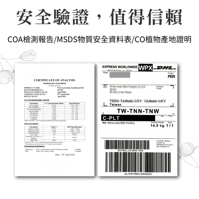 【原木香】澳洲檀香精油 3ml 澳洲進口(檀香精油 檀香油 澳洲檀香精油 澳洲政府空運原裝進口 香氛精油)