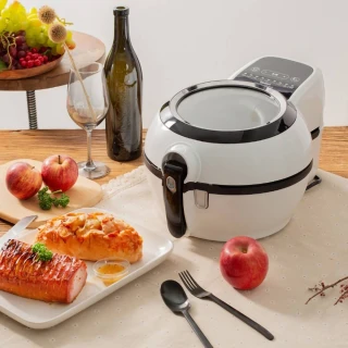 【Tefal 特福】ActiFry胖福透視氣炸鍋-舞滋芭蕾白-FZ760070(可翻炒/全機可拆洗)