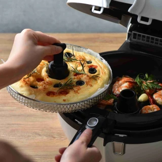 【Tefal 特福】ActiFry胖福透視氣炸鍋-舞滋芭蕾白-FZ760070(可翻炒/全機可拆洗)