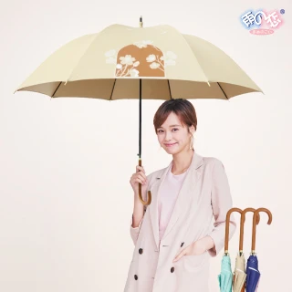 【雨之戀】環保紗降溫10℃涼感直傘_優美(雨傘 直傘 遮陽傘 晴雨傘 防曬傘)