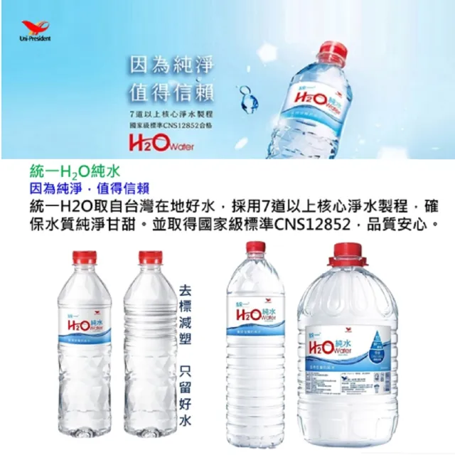 【H2O】Water純水1500mlx2箱(共24入;官方直營)